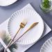 Serving Plates 8/10inch White Dinner Plates Ceramic Tableware Creative Western Steak Dishes Salad Bowl Kitchen Porcelain Serving Dishes for Appetizer Dinner and Desserts (Color : 10 inch Plate) - Buy Online on GoSupps.com