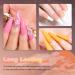 Lavender Violets 13-Piece Gel Nail Polish Set - Spring White Pink Wedding French Nail Art with Beige Rose Gold Shades - UV LED Soak Off with Base Coat, Matte Finish, No Wipe Top Coat, Nail File Included - C963A - Buy Online on GoSupps.com