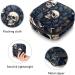 Skulls and Leaves Sanitary Napkin Storage Bag - Portable Period Pouch for Women and Teen Girls - Multi-colored - Buy Online on GoSupps.com