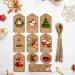 Christmas Gift Tags 50pcs Xmas Paper Labels Christmas Elements Hanging Tags Card Gift Ornament with String Style3 - Buy Online on GoSupps.com