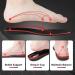 LARGERED Gel Insoles - Arch Support Memory Foam Inserts for Men & Women - Comfortable Shoe Insoles for Flat Feet, Plantar Fasciitis - Black, Size S 3-5UK - Buy Online on GoSupps.com