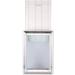 BarksBar White Plastic Dog Door with Aluminum Lining - Large Size, Soft Flap, 2-Way Locking Panel - Buy Online on GoSupps.com