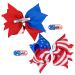 Whaline Jumbo 4th of July Bow Hair Clips - American Flag Barrette for Girls and Women - Patriotic Stars and Stripes Hair Accessories - Independence Day Memorial Day - 2Pcs - Buy Online on GoSupps.com