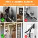PLOEOUAR Baseboard Cleaner with Long Handle - Convex Design Duster Mop Tool for Baseboard, Door Molding, Windows, Ceiling - Includes 6 Reusable Microfiber Pads - Buy Online on GoSupps.com