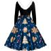 Shop Dark Blue Christmas Dress for Women - Slim Fit Mini & Sweatshirt Styles with Moose & Snowflake Prints - Buy Online on GoSupps.com