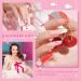 RSTYLE UV Nail Polish Set 4 Colours Pink Red Glitter Gel Nail Set Gel Nails Starter Set UV Gel for Gel Nails Soak-Off Gel Polish Set Home and Nail Salon Romantic Mother's Day Gift White glitter - Buy Online on GoSupps.com