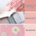 Sanitary Napkin Storage Bag and Menstrual Cup Pouch Set - Portable Feminine Menstruation Period Storage Bags for Teen Girls and Women (2Pcs) - Black & Pink Chrysanthemum Design - Buy Online on GoSupps.com