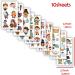 102 PCS Pirate Temporary Tattoo Jolly Roger Cute Tattoos Decoration Decal Waterproof Sticker for Party Parade - Buy Online on GoSupps.com