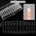 Short T-Shaped Nail Tips - 120 Pieces Soft Gel Extensions | Clear Square Acrylic Nails for Women - 12 Sizes Available - Buy Online on GoSupps.com