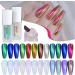 CAOQAO New Nail Beauty Liquid Powder Powder Nonfading Powder Liquid Powder Fairy Powder Manicure 5ml Gel Base Coat And Top Coat (H One Size) 1 count (Pack of 1) H - Buy Online on GoSupps.com