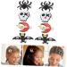 ABOOFAN 4 Pairs Halloween Hair Clips Spider Hairpin Bat Hair Clip Gothic Hair Accessories Goth Hair Clips Clips for Hair Ghost Spider Skull Hair Barrette Issue Card Felt Iron - Buy Online on GoSupps.com
