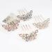 4 Pack Luxury Jeweled Gems Crystal Rhinestone Butterfly Hair Combs for Women - Sparkly Glitter Metal Side French Twist Barrettes - Buy Online on GoSupps.com