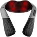 Fitleap massager neck-bridge-shoulder massage device Shiatsu massage device for muscle pain relief massage with light infrared heat gray