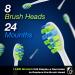 7AM2M Electric Toothbrush for Adults & Teens - LED Screen 5 Modes 90-Day Charge 8 Brush Heads - Purple - Buy Online on GoSupps.com