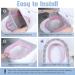 8 Pcs 11.8 Inch Thicker Toilet Seat Cover Pads - Soft & Comfortable Cushion Cover - Washable & Stretchable - Easy Installation - 8 Colors - Buy Online on GoSupps.com
