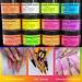 ACRYLIC NEON COLORED POWDER COLLECTION- 1oz. size 30g Acrylic dip powder nails 12 Colors YELLOW NEON ACRYLIC POWDER - (Color: 2) - Buy Online on GoSupps.com