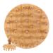 Minkissy beech massage curb scalp massage device wooden shampoo brush scale crest head massage comb scalp peeling brush hand massage device Tools
