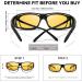 Buy LVIOE Fit Over Blue Light Blocking Glasses for Men & Women - Oversized Anti Eyestrain Eyewear for Better Sleep - LB0311Y A01 Black Frame with Yellow Lens - Buy Online on GoSupps.com