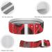Shop Wine Red Hexagon Printed Fabric Resistance Bands | Elastic Leg Exercise Bands for Optimal Fitness - Buy Online on GoSupps.com