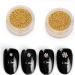 Minejin 3D Nail Art Gold Steel Ball Mini Beads - Silver Studs Metal Tips - 1mm - 4 Boxes 4 Pots - Buy Online on GoSupps.com