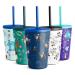 Simple Modern Disney Water Bottle for Kids Reusable Cup with Straw Sippy Lid Insulated Stainless Steel Thermos Tumbler for Toddlers Girls Boys 12oz Tumbler Frozen: Double Trouble 12oz Tumbler Disney: Frozen Double Troubl...