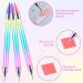 Bewudy 3 Pcs Nail Rhinestone Picker Dotting Pen Set | Dual-ended Wax Pencil Tool for Nail Art DIY Decoration | Jewelry Dotting Pen in Blue Pink Purple - Buy Online on GoSupps.com