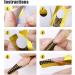 Hanyousheng Nail Forms 130 Pcs - Self-Adhesive Sticker for Acrylic & Gel Nail Extensions (Gold) - Buy Online on GoSupps.com