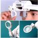Lighted Head Magnifying Glasses Visor Headset with Light Headband Magnifier Loupe Hands-Free for Close Work Crafts Reading Repair Jewelry 5 Interchangeable Lenses - Buy Online on GoSupps.com