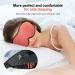 Black Sleep Mask + Coral Red Eye Mask for Side Sleepers | 3D Contoured Cup Design, Light Blocking, Soft & Breathable with Adjustable Strap | Women Men - Buy Online on GoSupps.com