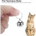 Crisp Sound Round Charm Extra Loud Pair of Cat & Dog Brass Portable Bells Collar Charm Bells for Save Birds & Wildlife silver - Buy Online on GoSupps.com