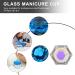 Minkissy Nail Art Dappen Dish Diamond Shape Nail Crystal Bowl with Lid for Nail Acrylic Liquid Powder (Lake Blue) - Buy Online on GoSupps.com