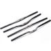 BUCKLOS 25.4/31.8mm Mountain Bike Handlebars Flat/Riser Bar, Aluminum Alloy MTB Handlebar 660/720/780mm, Premium Matter Mount Bikes Bicycle Handle Bar Riser(25.4mm) 720mm