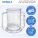 Wide Floor Two Handles Drinking Cups - 10 Pack with Anti-Spray Lid | Ideal Drinking Aid for Seniors Adults with Dementia & Arthritis - Buy Online on GoSupps.com