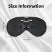 SSIMOO Black Robot Print Eye Mask - Ultra-Soft Light-Blocking for Optimal Comfort & Restful Sleep - International Shipping Available - Buy Online on GoSupps.com