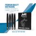MAXEQUIP 4Pcs Professional Stainless Steel Tweezers Set for Ingrown Hair - Facial Tweezers for Men and Women - Buy Online on GoSupps.com
