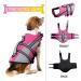 Buy Hjyokuso Life Jacket for Dogs | Adjustable Pink Dog Swimming Aid with Strong Buoyancy & Reflective Ripstop Design - Buy Online on GoSupps.com