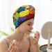 Buy Brightly Colored Cupcake Hair Towel Wrap | Quick Drying Turban with Button | Perfect for Effortless Hair Drying | International Shipping - Buy Online on GoSupps.com