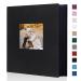 Miaikoe Photo Album 6x4 400 Pockets Slip in Large Capacity Album for Family Wedding Anniversary Linen Album Book Holds 400 Vertical 10x15cm Photos(400 Pockets Black) 400 Pockets Blakc