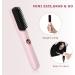 Buy Cordless Hair Straightening Brush & Comb - Fast Heating All Hair Types 30 Min Auto Shut-Off - Pink - Buy Online on GoSupps.com
