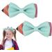 Pencil Hair Clip - Pencil Bows Hair Clips for Back to School - Unique Strong Hold Hair Clips Claw Clips School Hair Accessories for Kindergarten Students Lake Blue - Buy Online on GoSupps.com