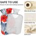 2L Heat Bottle - Durable Warmth Bag for Pain Relief | Red Hibiscus & Palm Leaf Design | Ideal for Cramps Shoulder & Neck Therapy - Buy Online on GoSupps.com