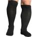 Extra Wide Diabetic Socks for Lymphedema & Swollen Feet - 2 Pairs Black - Buy Online on GoSupps.com