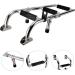 Artilife Stainless Steel Foldable Boat Ladder | Marine Pontoon 2+1 Step with Rubber Grip & Mounting Screws - Buy Online on GoSupps.com