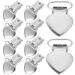 PopetPop 120 StK Peach Heart Snable Clip - Metal Clips for Sofa Cushions & Mattress Covers - Heart-Shaped Stainless Steel Laundry Clips (1 Pack) - Buy Online on GoSupps.com