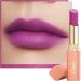 Oulac Soft Matte Lipstick for Women - Violet Purple Lipstick & Blush Duo Cream to Powder Texture Color Rich Lightweight & Smooth Enriched with Rose Oil Vegan & Cruelty-Free| 3.6g (Y11) Summer Again (Y11)