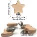Buy Pack of 10 Wooden Pacifier Clips - Durable Pacifier Chains & Baby Clips for Children - Buy Online on GoSupps.com