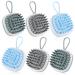Magiclulu 6 pieces scalp massage brush daily scalp brush scalee brush portable scalp massage devices household scaling hotel scalp brushes scalp