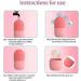 Shop Ice Face Roller | Reusable Silicone Cube for Facial Massage | Skin Care Tool - Striped Pink - Buy Online on GoSupps.com