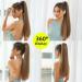 Oefei Ponytail Extension with Brown Highlights - 24 Inch Synthetic Braid with Velcro Fastener for Natural Look - Women s Hair Accessories - Buy Online on GoSupps.com
