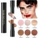 2 in 1 Cream Contour Stick & Highlighter - Peachy & Hazelnut Shade | Face Makeup Wonder Stick - Buy Online on GoSupps.com